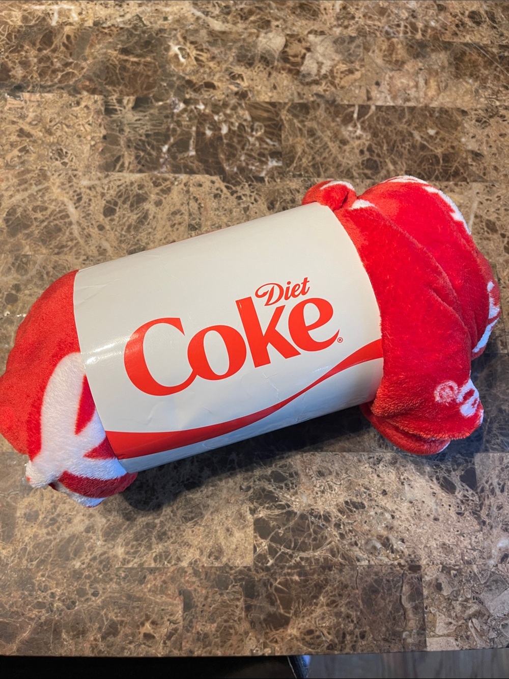 Diet Coke throw blanket
